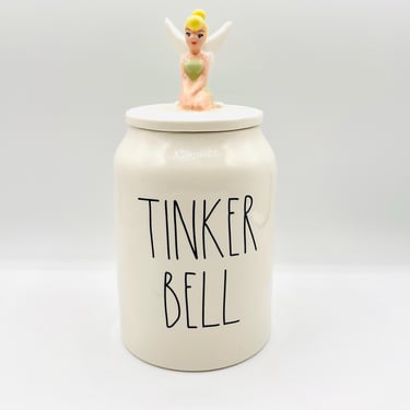 Rae Dunn “Tinker Bell” Canister | Disney Collaboration | 3D Tinker Bell Lid by LeChalet