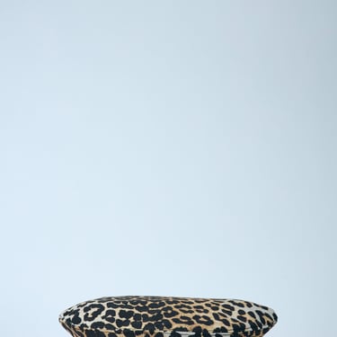 Ganni Women Leopard Printed Beret