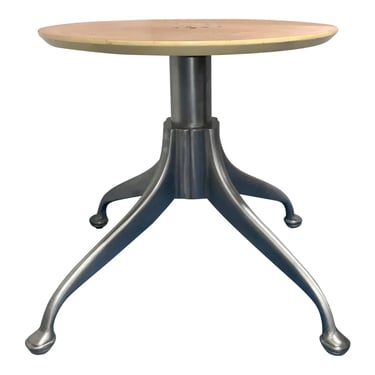 Hickory Chair Modern Silver Finished Wood Dining Table Base