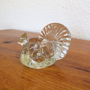 Vintage Tom Turkey Glass Votive Candle Holder Avon 