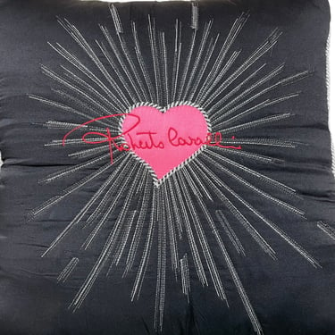 Vintage 00s Roberto Cavalli Heart Pillow 