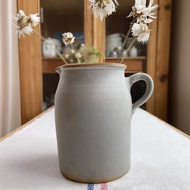 Beautiful rustic Antque French sandstone pitcher, vase 