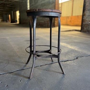 Vintage Toledo Uhl Stool Shop Stool 