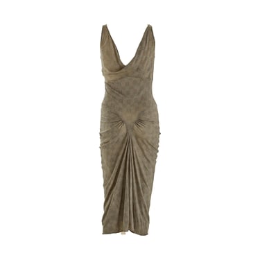 Dior Black + White Silk Patterned Dress