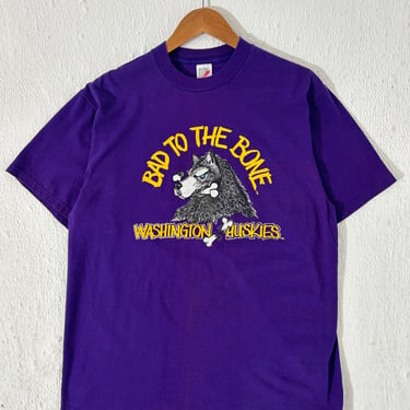 Vintage UW Huskies Bad To The Bone T-Shirt Sz. L