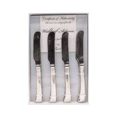 New Waldorf Astoria Sambonet Butter Knife Flatware Gift Set
