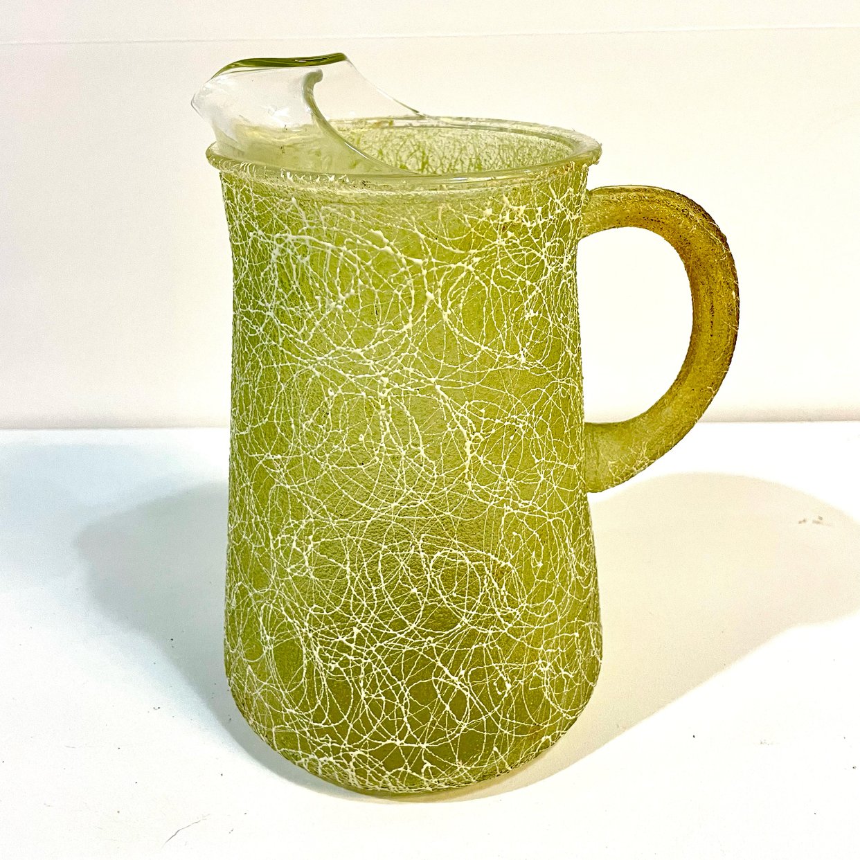 Vintage MCM Glass Spaghetti String Pitcher | Turn the Tables ...