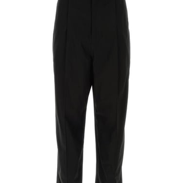 Loewe Men Black Cotton Cigarette Pant