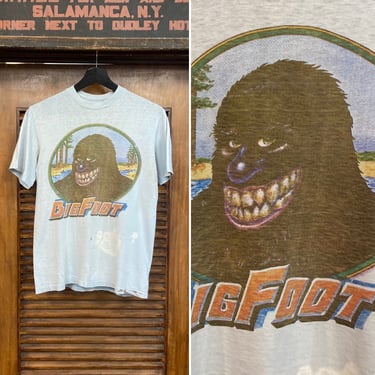 Vintage 1960’s “Big Foot” Pop Art Cartoon Glam Mod Cotton T-Shirt, 60’s Tee Shirt, Vintage Clothing 