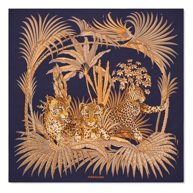 Ferragamo Women Printed Silk Foulard