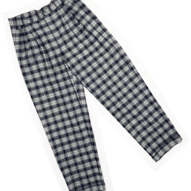 Gianni Versace 90s gray plaid pants