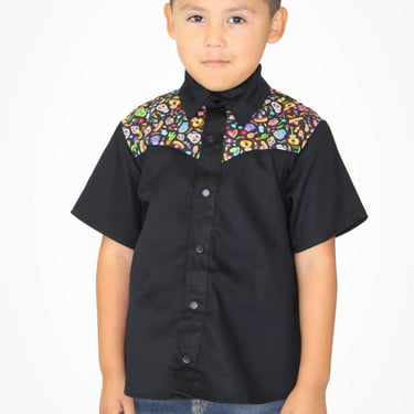 Boy's Skull Fiesta Western Top 