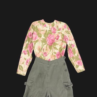 LT 1950s Gleaming Grove cotton blouse 