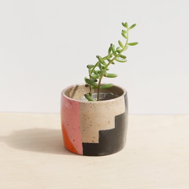 Colorful Ceramic Planter Cactus Pot with Drainage  Indoor Succulent Planter 