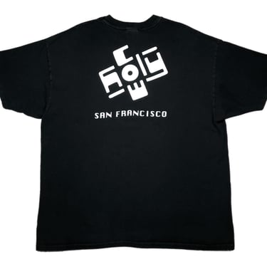Vintage 90s “Holy Cow” Night Club San Francisco California Double Sided Promotional Graphic T-Shirt Size XL/XXL 
