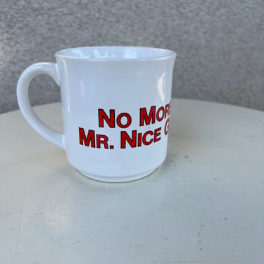 Vintage coffee mug kitsch No more Mr Nice guy by Recycled Paper Products Sandra Boynton series 