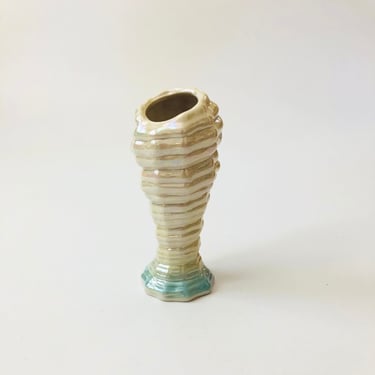 Iridescent Ceramic Shell Vase 