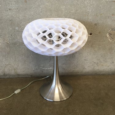 Contemporary Brushed Aluminum Lamp