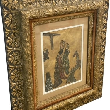 Eastern Europe Illuminated Manuscript Kings Oil Painting EK221-47