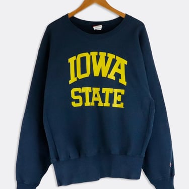Vintage Iowa State Spell Out Sweatshirt Sz L