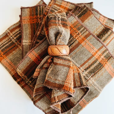 Set of 6 Plaid Napkins