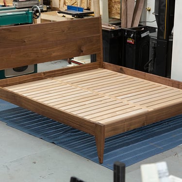 Walnut Willard Bed Frame ~ Platform Bed Frame 