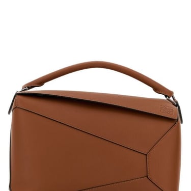 Loewe Man Brown Leather Large Puzzle Edge Handbag