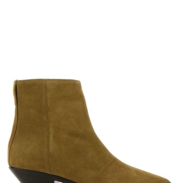 Isabel Marant Woman Beige Suede Adnae Ankle Boots