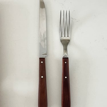 Vintage Teak 12-Piece Cutlery Set