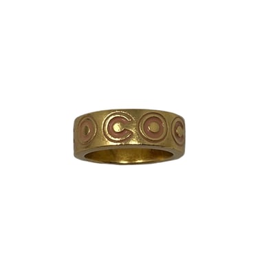 Chanel Gold Logo Ring