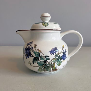 Vintage Villeroy & Boch Teapot Botanica Aquilegia Vulgaris 