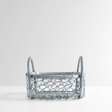 Vintage Silver Wire Basket 