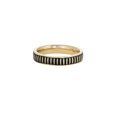 Striped Enamel Ring — Commitment, Curated