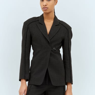 Ganni Women Tweed Suiting Blazer