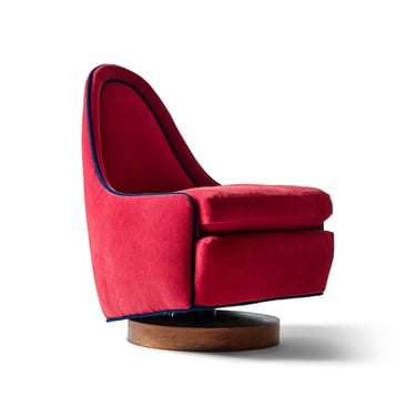 A Swivel Tilt and Rock Slipper Chair by Milo Baughman for Thayer Coggin Inc, 1960s