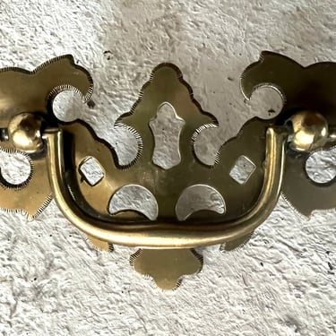 Chippendale Style Drawer Pull, 2.5" Center to Center, Brass Plated Traditional Bail Pull Hardware 