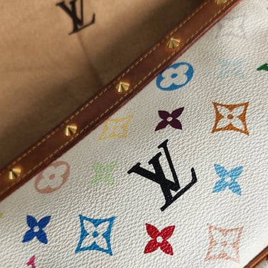 Vintage Louis Vuitton Monogram Multicolor Pochette Accessoires M92649 Murakami 