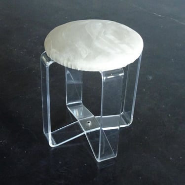 Lucite vanity stool 1970s