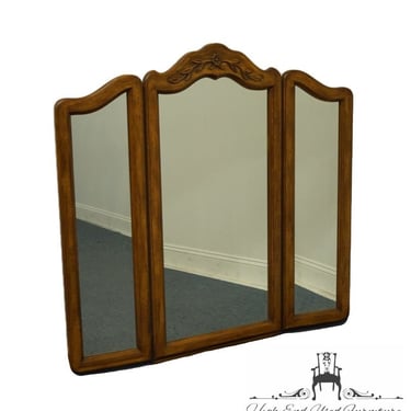 DREXEL HERITAGE Cabernet Collection Walnut Italian Provincial 48" Tri-Fold Dresser Mirror 310-254 