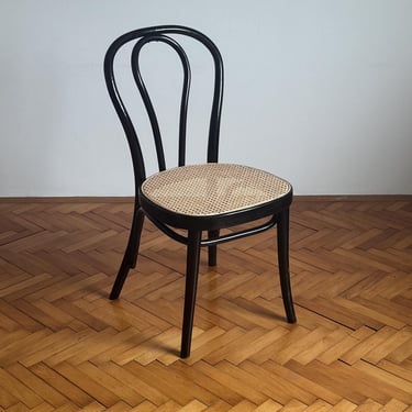 Black Thonet style chair No. 18 / Vintage desk chair / cafe chair / kitchen chair / bentwood dining chair / made in Yugoslavia 1970s 