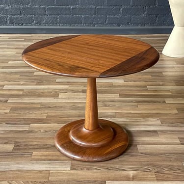 Mid-Century Modern Walnut Tulip Style Side Table, c.1960’s 