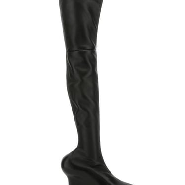 GIVENCHY Black Nappa Leather Show Boots