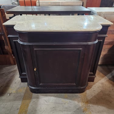 Frontgate Bar Cabinet with Marble Top and Avanti Wine Cooler