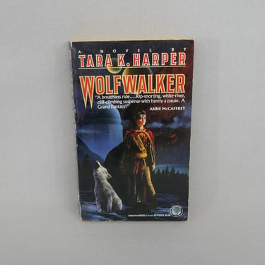 Wolfwalker (1992) by Tara K Harper - Vintage 1990s Science Fiction Novel Book 