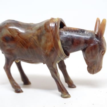 Vintage 1940's German Donkey Nodder, Antique Breba Celluloid Toy, Made in West Germany 