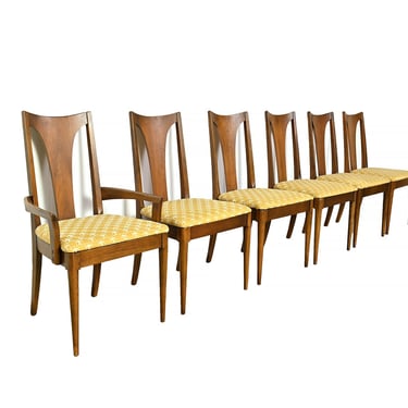 Broyhill Brasilia Dining Chairs Set of 6  Mid Century Modern 