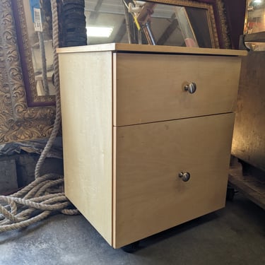 Nightstand / Side Table on Wheels 19 x 15.75 x 24