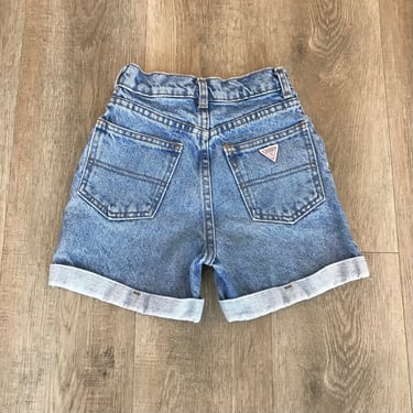 90's Vintage Guess Jeans Denim Shorts / Kid's Size 7 