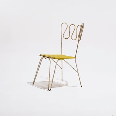 CHAISE DE JARDIN EN FIL D'ACIER, 1960s