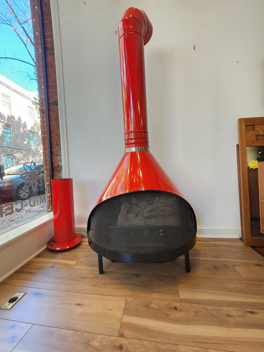 Preway Fireplace with Electric Log Set | Vintage MC Preway Fireplace with Electric Log Set | Vintage MC